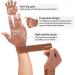 Duerer Arthritis Compression Gloves with Straps - Fingerless Support for RSI Carpal Tunnel & Hand Pain Relief for Men & Women | Brown - Buy Online on GoSupps.com