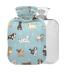 Hot water bottle for puppies with cover 1 l small hot water bag for pain relief bed hand and feet without BAP-free