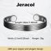 Jeracol Copper Magnetic Bracelet for Women Men - Adjustable Striped Style Bangle with 6 Magnets (3500 Gauss Each) - Includes Jewelry Gift Box - Black - Buy Online on GoSupps.com