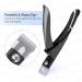 MELODYSUSIE Professional Nail Clippers for Acrylic False Nails - Rustproof Tip Cutters for Manicure Pedicure - Sharp Nail Care Tool, Black S (1 Pack) - Buy Online on GoSupps.com