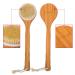 Janrely Bath Dry Body Brush with Natural Bristles - Long Wooden Handle for Cellulite & Exfoliating - Buy Online on GoSupps.com
