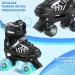 SZHZS Kids Roller Skates | Adjustable for Youth and Adults | All Light up Wheels | Black&White - Medium - Buy Online on GoSupps.com