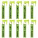 Highwild 10 Pack Chamber Safety Flag for Most Common Calibers with Green Key Chain Tags Includes Built-in Flathead Tool and Slide-on Picatinny Rail Adapter
