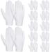 Jtkrew 12 pairs white cotton gloves for women and men moisturizing gloves overnight stay bedtime healing eczema sleep lotion hand spa treatment repair of rough cracks