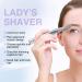 2-in-1 Eyebrow Trimmer and Facial Hair Removal for Women - Painless Hair Remover for Eyebrow, Lips, and Body - Silver - Buy Online on GoSupps.com