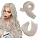 Moresoo Human Hair Extensions Tape in Real Hair White Blonde Tape in Hair Extensions 14 Inch Invisible Tape in Extensions 20 Pieces/40g #60A 14 Inch 1.#60A