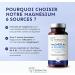 Magnesium 6 Sources Including Bisglycinate + Marine + Citrate | Optimum Efficacy against Fatigue and Stress | 300 mg of Magnesium Element per Dose + B6 + B9 | 90 Vegan Capsules | Made in France - Buy Online on GoSupps.com