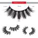Veleasha Natural Look Fluffy False Eyelashes - Faux Mink Soft Volume Handmade Eye Lashes - 2 Sets Pack - Buy Online on GoSupps.com