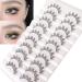 Losha Lashes Natural Look Manga Lashes 10 Pairs - Spiky Wispy False Eyelashes for Asian Eyes - Lightweight Anime Fake Eyelashes for Korean Cosplay Makeup - Buy Online on GoSupps.com
