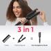 2 in 1 Hair Straightener Brush & Curler - Fast Heating Ceramic Comb Dual Voltage 5 Temp Settings for Global Travel - Buy Online on GoSupps.com