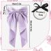 Big Bowknot Hair Clip for Women - Purple Satin Ribbon Barrette Hairpin - Buy Online on GoSupps.com