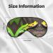 Green Geckos Print Unisex Sleep Mask - Double-Sided Eye Mask for Sound Sleep & Skin Care - Shop Internationally - Buy Online on GoSupps.com