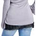 Plus Size Black Shirt Extender Lace Skirt for Women - 5XL (Waist 41.34'') - Buy Online on GoSupps.com