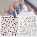 Hot DIY Manicure Nail Art Decoration Summer Blossom Flowers Leaves Nail Sticker 3D Decals Rose Branch Designs(DP-135) (DP) - Buy Online on GoSupps.com