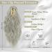 BARSDAR 18 Silver Gray Claw Clip Ponytail Extension Long Curly Wavy Synthetic Hairpiece for Women - Buy Online on GoSupps.com