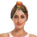 Lion Hair Towel 2 Pack Super Absorbent Hair Drying Towel Quick Dry Hair Turbans Head Towel with Button Twisty Wrap for Women Girls