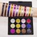 12 Colors Glitter Powder Makeup Palette - Professional Long Lasting Shimmer Eyeshadow | Mineral Pressed Glitter for All Skin Types - Buy Online on GoSupps.com