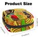 Beautiful African Woman Landscape Pattern Sanitary Napkin Storage Bag | Portable Menstrual Cup Pocket with Zipper for Teens & Women - Buy Online on GoSupps.com