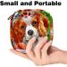 Buy Cute Dog Wreath Menstruation Pad Bag | Zippered Women's Napkin & Tampon Collecting Bag - Perfect for Girls - Buy Online on GoSupps.com