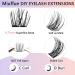 Miuffue C Curl DIY Lash Extension Kit - 10Pcs 14mm Lash Clusters with Bond & Seal, Applicator Tool, Glue Starter Kit for Self Application - Fluffy Style | KIT-001-C Curl-14mm - Buy Online on GoSupps.com