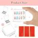 ASTER 10 Pcs Press on Nail Storage Box with Adhesive Double Sided Tape Acrylic Fake Nail Box Nail Display Packaging Box Transparent Nail Storage Boxes for Home DIY Nail Salon(Square Corner) - Buy Online on GoSupps.com