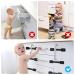 Echocube 8-Piece Child Cabinet Locks - Adjustable Baby Drawer Locks with 3M Glue - No Drilling Safety Locks for Cupboards & Refrigerators - Black FB046 - Buy Online on GoSupps.com
