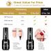 YTD Likomey Colorful Glitter Gel Nail Polish Set - 8 Pcs 6ml with Base and Top Coat - Sparkly Rainbow Manicure Kit in Lavender, Mint, Blue, Silver, Gold, Red, Pink, Green - Buy Online on GoSupps.com