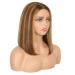WEAR AND GO GLUEST WIG HUMAN Pre-Cut Lace Pre Plucked Natural Hairline 4/27 Bob Straight Human Wig Bleacheted Knot Upgraded for Black Women 4 4hd Lace Beginner Friendly 180% Density 12inch Bob Staright-4/27 12Zoll (30cm)
