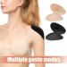 WLLHYF Women's Shoulder Pads - Self Adhesive Reusable Push-Up Enhancers for Sloping Shoulders - 2 Pairs (Black & Skin Color) - Soft Breathable Anti-Slip Design - Buy Online on GoSupps.com