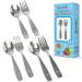 Stainless Steel Kids Silverware Set - Child and Toddler Safe Flatware - Kids Utensil Set - Metal Kids Cutlery Set (6 Piece Stainless Steel) 6 Piece Stainless Steel