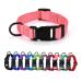 Audwud thick nylon neck band classic adjustable dog collar in several colors suitable for small medium and large dogs 4 sizes M: 37-54 cm baby pink