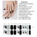 TrueShei UV Gel Strips - 20 PCs Black/Glitter Self-Adhesive Nail Film & Gel Nail Stickers | Stylish Gellack Wraps for Stunning Nail Designs - Buy Online on GoSupps.com