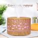 Hianjoo 700ml Aroma Diffuser & Humidifier - Ultrasonic Aromatherapy with Timer LED Lights & 7 Colors for Office Yoga Spa & Bedroom - Light Wood Grain Design - Buy Online on GoSupps.com