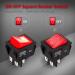 DaierTek 30A 250V KCD2 KCD4 Rocker Switch DPST 4 Pin Red Lighted 120V Rocker Toggle Switch ON Off Heavy Duty T125-3Pack 125V - Buy Online on GoSupps.com