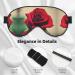 Red Rose Double-Sided Sleep Eye Mask | Soft Adjustable Blindfold for Light Blocking - Buy Online on GoSupps.com