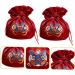 HOMSFOU 2pcs Candy Bag Packaging Bag Wedding Candy Bags Candy Bags for Wedding Decorative Candy Pouches Drawstring Candy Bags Gift Bags Wedding Decor Portable Candy Pouch Festival Supply Red 15x12cm - Buy Online on GoSupps.com