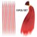 Feather Hair Extension Feather Hair Extension 20 Pieces Fake Hair I Tip Rainbow Synthetic Hair 16inch Hairpiece Feather for Hair Extension crochet hair extension set (Color : 10 Size : 16inches) 16inches 10 - Buy Online on GoSupps.com