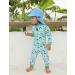 weVSwe Baby Toddler Sun Hat UPF 50+ Swim Cap with Flap Neck Protection - Blue 6-12 Months - Buy Online on GoSupps.com