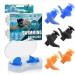 3 Pairs  Hearprotek Ear Plugs for Swimming  Swim Ear Plugs Adults Waterproof  Comfortable  Reusable Silicone Ear Plugs for Men Women Swimmers Shower Pool Bath Surfing(Blue/Black/Orange) Size:adult&(blue/Black/Orange)