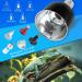 Repti Home 5.5 Inch Terrarium Dome Lamp E27 - Ideal Heat & UVB Lamp for Reptiles - 100W Aluminum Reflector - Buy Online on GoSupps.com
