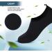 BowenBo Barefoot Water Sports Aqua Socks | Women's 7.5-8.5 Men's 6-7 | Black - Buy Online on GoSupps.com
