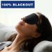 UAMAL 100% Blackout Sleep Mask for Men & Women - 3D Zero Pressure Sleeping Mask with Adjustable Strap - Premium BLACK Eye Mask for Sleeping - Travel Essentials - Buy Online on GoSupps.com