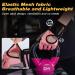 Glofit Workout Gloves with Wrist Wrap Support | Anti-Slip Padded Palm | Fingerless Exercise Glove for Men & Women | Ideal for Weight Lifting, Powerlifting, Gym Training | Pink - Medium - Buy Online on GoSupps.com