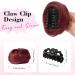 REECHO 2 PCS Mini Claw Clip in Messy & Cat Ears Hair Bun Extensions Wig Accessory Updo Hairpieces for Women Girls (Pack of 2-3.5" Wavy Burgundy) Pack of 2 - 3.5" Wavy Burgundy - Buy Online on GoSupps.com