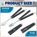 2 Pcs Tactical Stainless Steel Butterfly Fork and Spoon Set - Perfect for Travel, Camping, Hunting, BBQ - Black Color - Buy Online on GoSupps.com