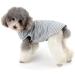 Zweitea Striped Dog Shirt for Small Dogs & Cats - Soft Cotton Summer Tank Top - Gray - Size M - Buy Online on GoSupps.com