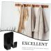 HEMOTON Acrylic Door Hook 8pcs Bathroom Hook Shower Door Wall-Mounted Towel Hanger Organizer Hangers Rack for Bathrooms Plug 6X4.5X2.8CM Black - Buy Online on GoSupps.com
