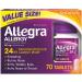 Allegra Allergy 24 Hour Tablets 180 mg Each Long-Lasting Fast-Acting Antihistamine for Noticeable Relief from Indoor and Outdoor Allergy Symptoms (70 Count) (Pack of 2)