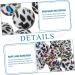 EXCEART 100 Pcs Leopard Print Silicone Bead Set for Pacifier Chain - Baby Safe - 1.5X1.5X1.5CM - Buy Online on GoSupps.com