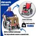 Transport Wheelchair Lightweight Foldable Load Capacity 150 Kg Lightweight Foldable Wheelchair with Drum Brake With Self-Propulsion Travel Wheelchair Red - Buy Online on GoSupps.com